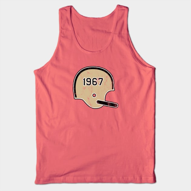New Orleans Saints Year Founded Vintage Helmet Tank Top by Rad Love